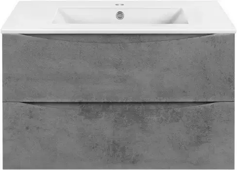 Тумба с раковиной бетон 81,5 см Vincea Mia VMC-2MC800BT + VBS-13980
