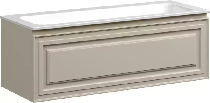 Тумба с раковиной бежевый матовый 121 см Sancos Very VR120CE + CN7017