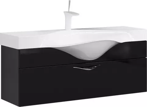 Тумба с раковиной черный 110 см Aqwella 5 Stars Broadway SETBrw.01.10/001/BLK/Brw.11.04.D