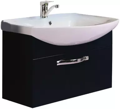 Тумба с раковиной черный 65 см Акватон Ария 1A1340K0AA950