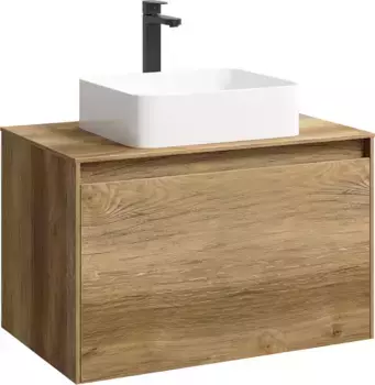 Тумба с раковиной дуб балтийский 80 см Aqwella 5 Stars Mobi MOB0108DB + MOB0708DB + 4640021064269