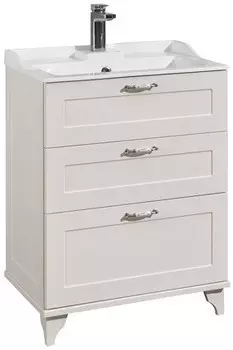 Тумба с раковиной дуб белый 65,3 см Акватон Леон 1A1946K0LBPS0