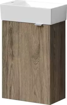 Тумба с раковиной дуб чарльстон 37,5 см Sancos Mini MN35ECHL + CN5008