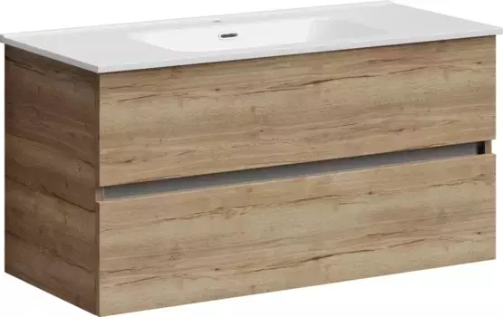 Тумба с раковиной дуб галифакс 101 см Sancos Urban UR100EG + CN7003