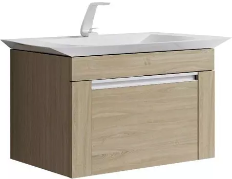 Тумба с раковиной дуб сонома 90 см Aqwella 5 Stars Symphony SETSim.01.07/1/DS/Sim.09.04.D