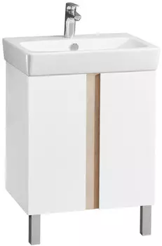 Тумба с раковиной дуб верона/белый глянец 60 см Акватон Кантри 1A2574K0AHB20