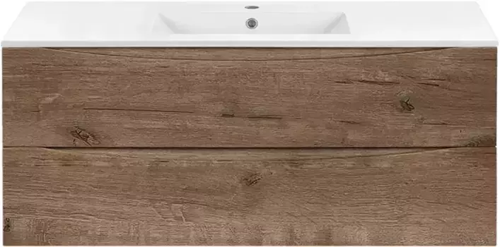 Тумба с раковиной дуб винтаж 121,5 см Vincea Mia VMC-2MC120VO + VBS-13120