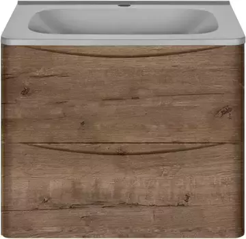 Тумба с раковиной дуб винтаж 59,4 см Vincea Paola VMC-2P600VO + VCB-2VP600G