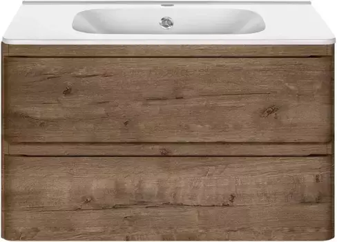 Тумба с раковиной дуб винтаж 79,4 см Vincea Vico VMC-2V800VO + VCB-2VP800W