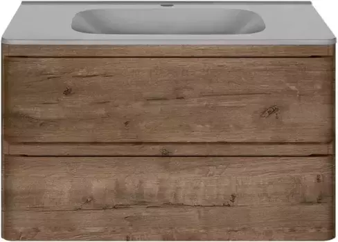 Тумба с раковиной дуб винтаж 79,4 см Vincea Vico VMC-2V800VO + VCB-2VP800G