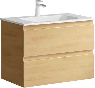 Тумба с раковиной дуб золотой 75,5 см Aqwella 5 Stars Accent ACC0175DZ + Mal.75.04.D