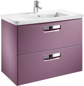 Тумба с раковиной фиолетовый 80 см Roca The Gap ZRU9302740 + 327470000