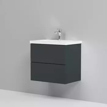 Тумба с раковиной графит матовый 60 см Am.Pm Gem M90FHX06022GM + M90WCC0602WG
