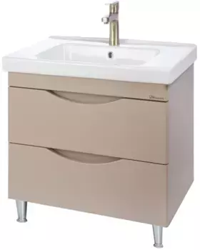 Тумба с раковиной капучино 100,5 см Bellezza Санриса 4630117110451 + 4660018641259