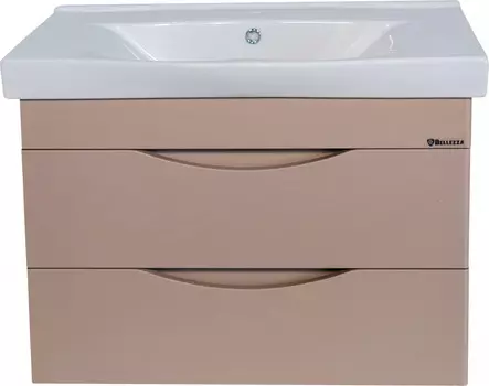 Тумба с раковиной капучино 80,5 см Bellezza Санриса 4630113180458 + 4690311076878
