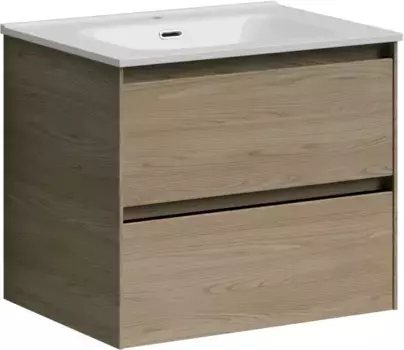 Тумба с раковиной карпатская ель 61 см Sancos Cento CN60KE + CN7001