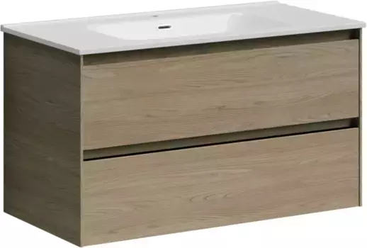 Тумба с раковиной карпатская ель 91 см Sancos Cento CN90KE + CN7002