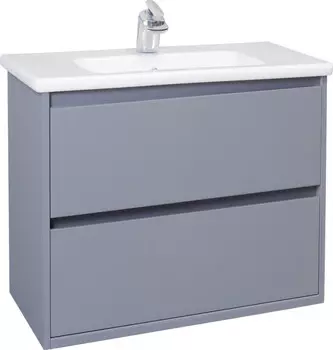 Тумба с раковиной серебро 61 см Bellezza Лоренцо 4639109270364 + 4660018640344