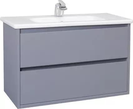 Тумба с раковиной серебро 77,6 см Bellezza Лоренцо 4639113270367 + 4660018640177