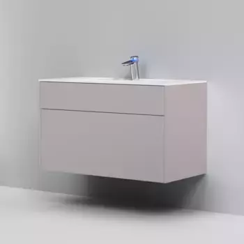 Тумба с раковиной серый матовый 100,8 см Am.Pm Inspire 2.0 M50AFHX1003EGM + M50AWPX1001WG