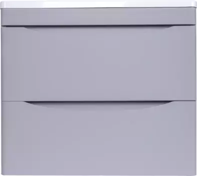Тумба с раковиной серый матовый 60 см Style Line Бергамо СС-00002317 + СС-00002295