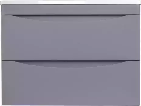 Тумба с раковиной серый матовый 70 см Style Line Бергамо СС-00002319 + СС-00002296