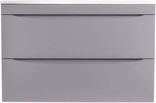 Тумба с раковиной серый матовый 80 см Style Line Бергамо СС-00002323 + СС-00002297