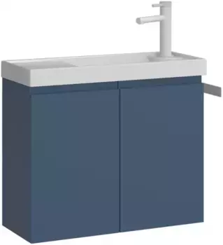 Тумба с раковиной синий матовый 60 см ORKA Ferla 5004323