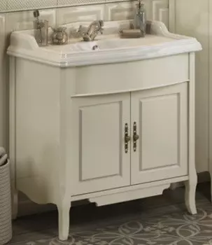 Тумба с раковиной слоновая кость 90 см Comforty Версаль 00003130383