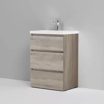 Тумба с раковиной светлый дуб 61 см Am.Pm Gem M91FSX0602OF + M90WCC0602WG