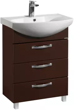 Тумба с раковиной темно-коричневый 65 см Акватон Ария 1A1234K0AA430