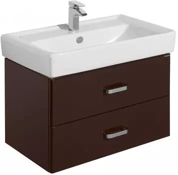 Тумба с раковиной темно-коричневый 80 см Акватон Америна 1A1377K1AM430