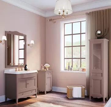 Тумба с раковиной темно-серый 73 см Tiffany World Veronica Nuova VER2073-T+AR834bi*1