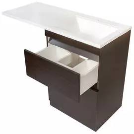 Тумба с раковиной венге 120 см Style Line Даллас СС-00000424 + СС-00000394