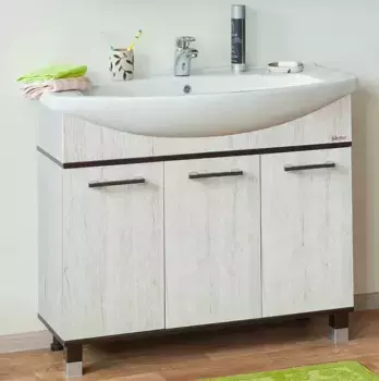 Тумба с раковиной венге/орегон 106,5 см Sanflor Толедо C0000001824 + 4620008197388