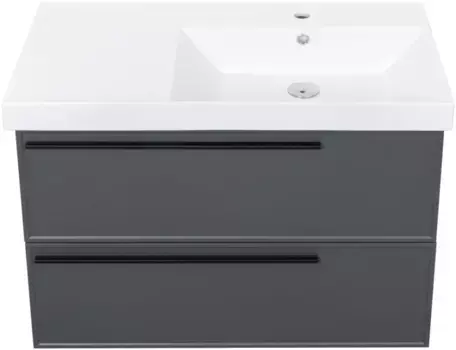 Тумба серо-зеленый матовый 87,6 см La Fenice Elba Twin FNC-01-ELB-G-90-2