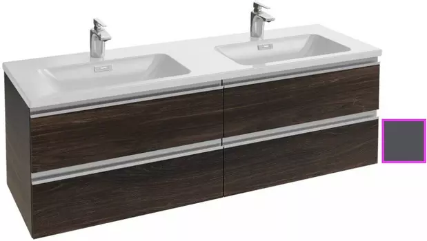 Тумба серый антрацит глянец 140 см Jacob Delafon Vox EB2020-RA-442