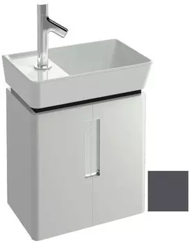 Тумба серый антрацит 41,8 см 2 дверцы Jacob Delafon Reve EB1138-442