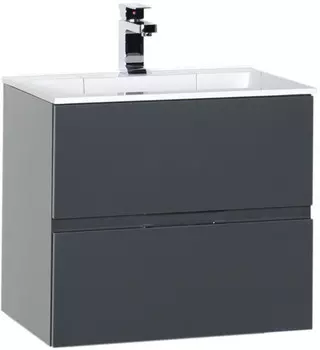 Тумба серый антрацит 59 см Aquanet Алвита 00183991