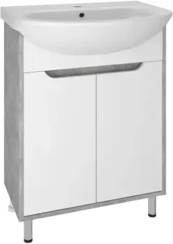 Тумба серый бетон 59,5 см Runo Эко 00-00001327