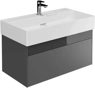 Тумба серый глянец/серый матовый 86,8 см Kerama Marazzi Logica LOG.90.2\ST