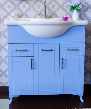 Тумба мятный матовый 84 см Sanflor Глория C000005712