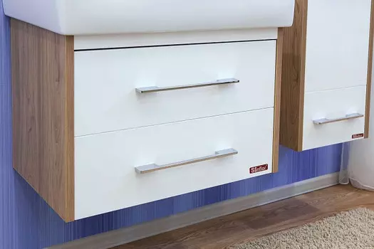 Тумба швейцарский вяз/белый глянец 56,2 см Sanflor Ларго C0002121