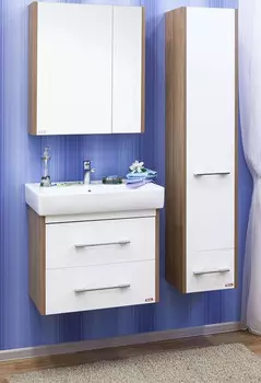 Тумба швейцарский вяз/белый глянец 66,2 см Sanflor Ларго C0002122