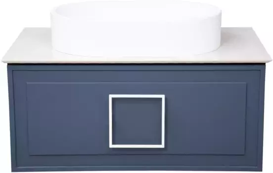 Тумба синий матовый 77,6 см La Fenice Cubo FNC-01-CUB-BG-80