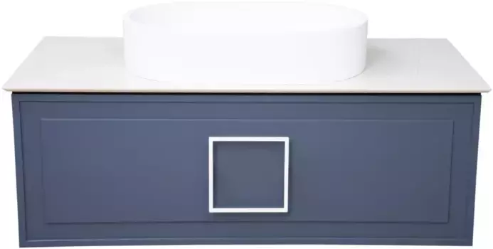 Тумба синий матовый 97,6 см La Fenice Cubo FNC-01-CUB-BG-100