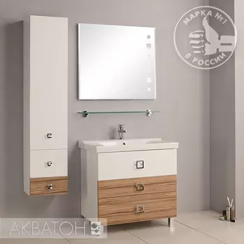 Тумба Стамбул 85М эбони светлый Акватон 1A145901ST490