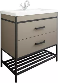 Тумба тауп матовый/черный 76,2 см Sanflor Норд C08107