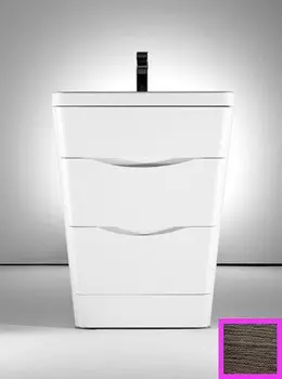 Тумба темный дуб 65 см BelBagno Piramide PIRAMID-650-2C-PIA-RW