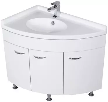 Тумба угловая белый 88 см Aquanet Корнер 00158824